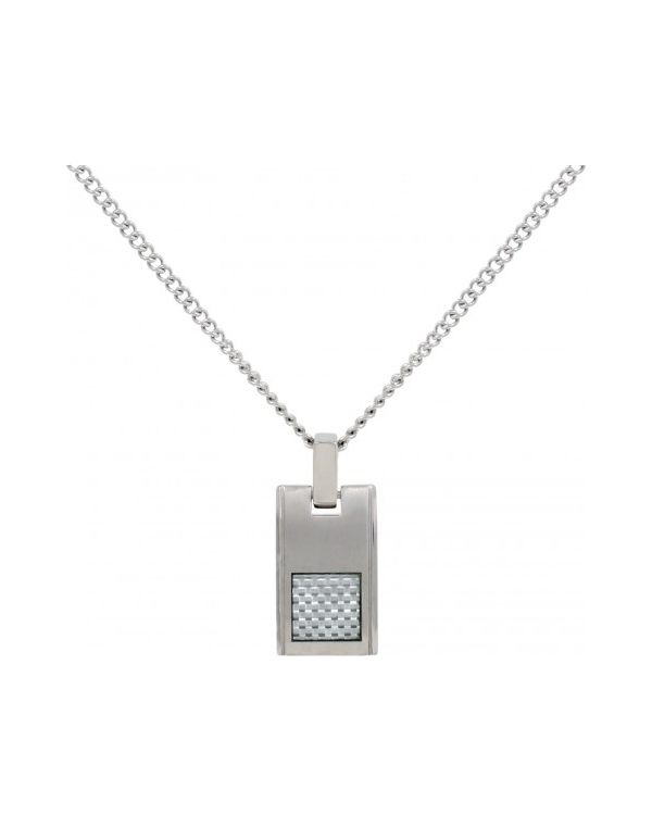 Phebus - Karbon Halskette Edelstahl - Men's Classic