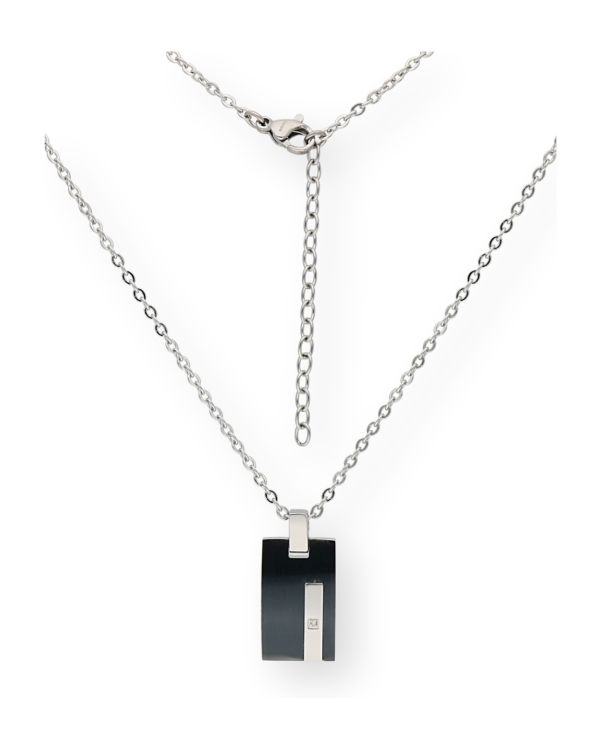 Phebus - collier diamant acier inoxydable - Men's Classic