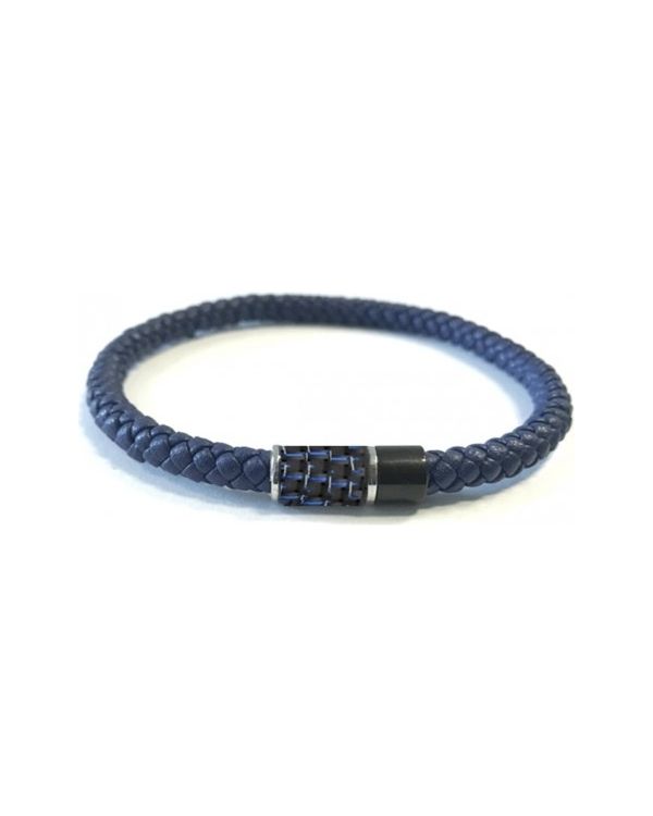 Phebus - Karbon Armband Edelstahl, Leder - Men's Classic