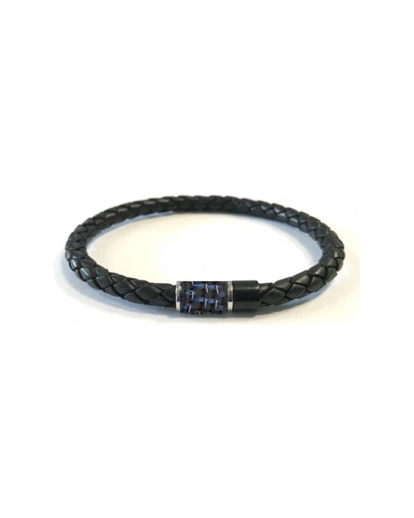 Phebus - Karbon Armband Edelstahl, Leder - Men's Classic