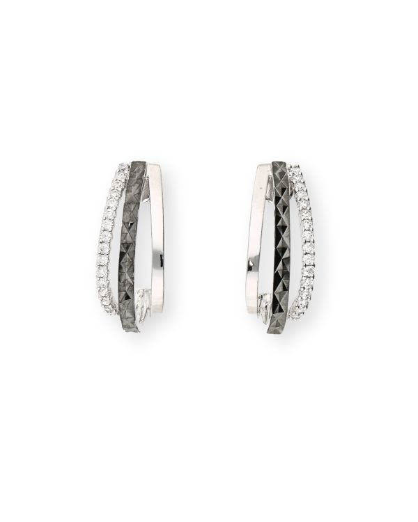 créoles zirconia argent 925 - Style de Carat