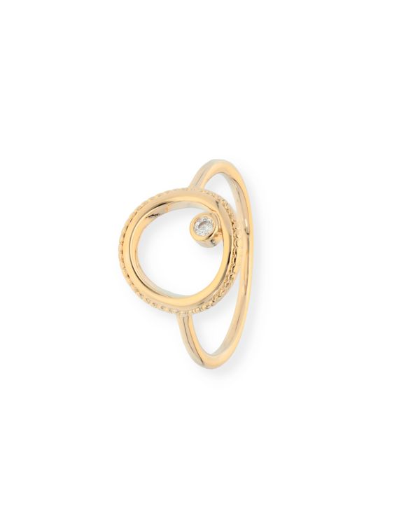 Bague Zirconia Laiton plaqué - Style de Carat